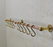 Unlacquered Brass Copper Pot Rail With S Hooks